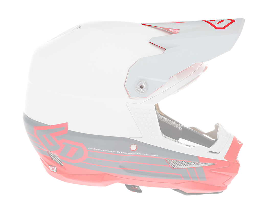 6D Helmet Visor ATR-1 Split - Red