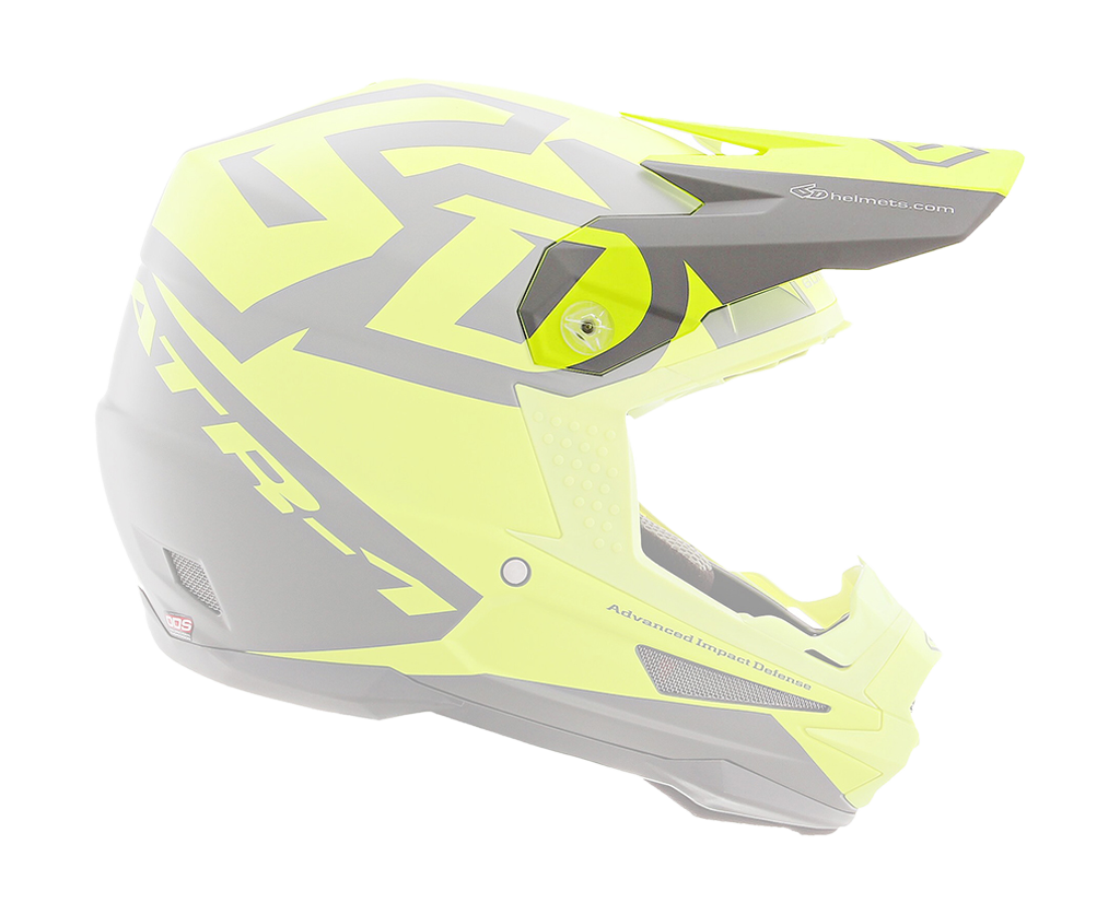 6D Helmet Visor ATR-1 Switch - Grey / Neon Yellow