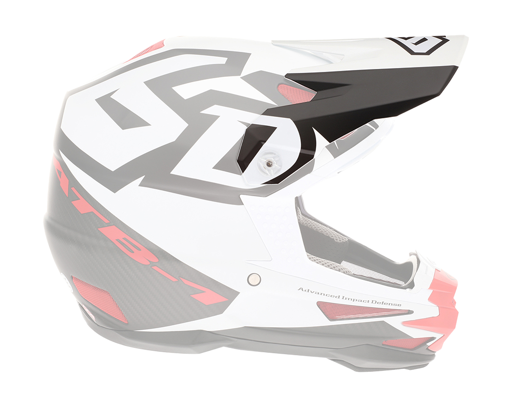 6D Helmet Visor ATR-1 Switch - White / Red / Black