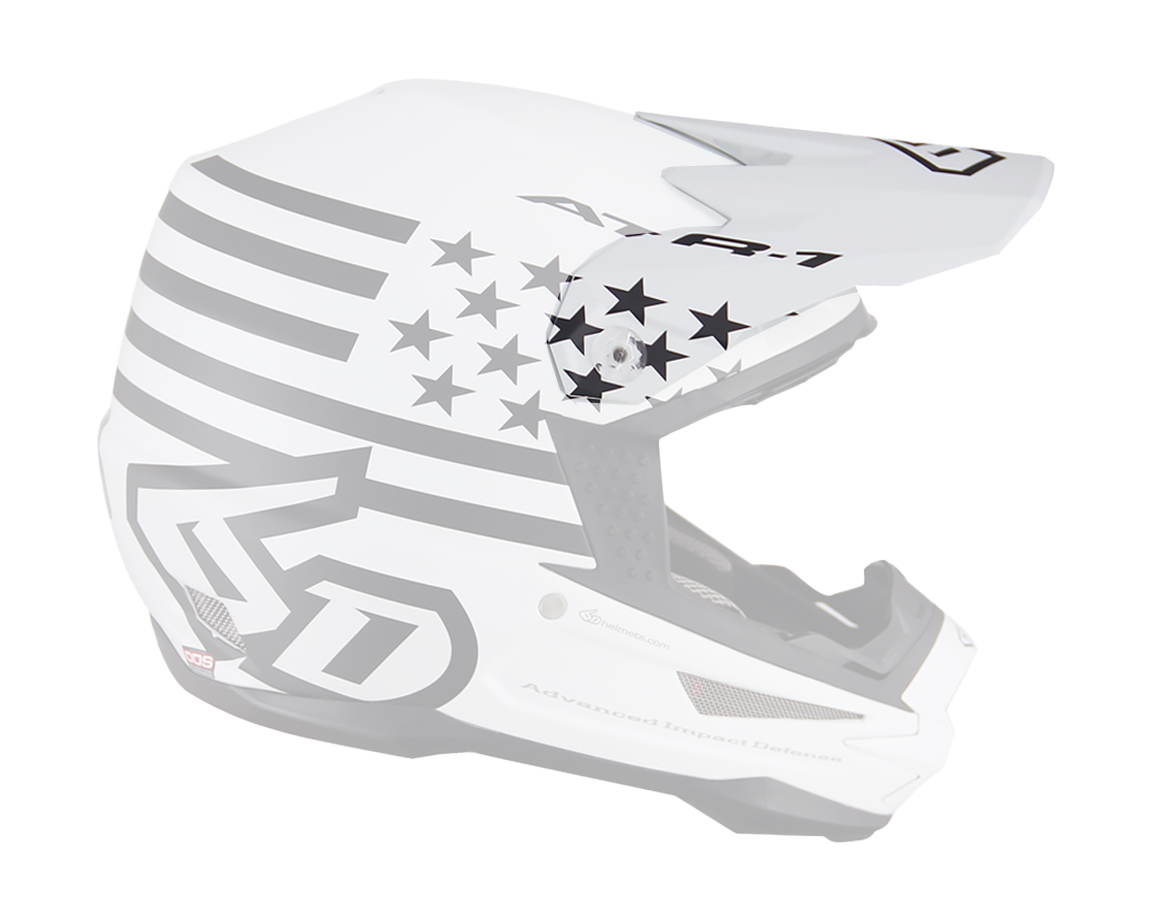 6D Helmet Visor ATR-1 Tactical - White / Black