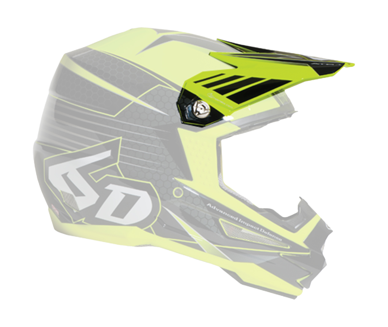 6D Helmet Visor ATR-1 V2 Blade - Neon Yellow