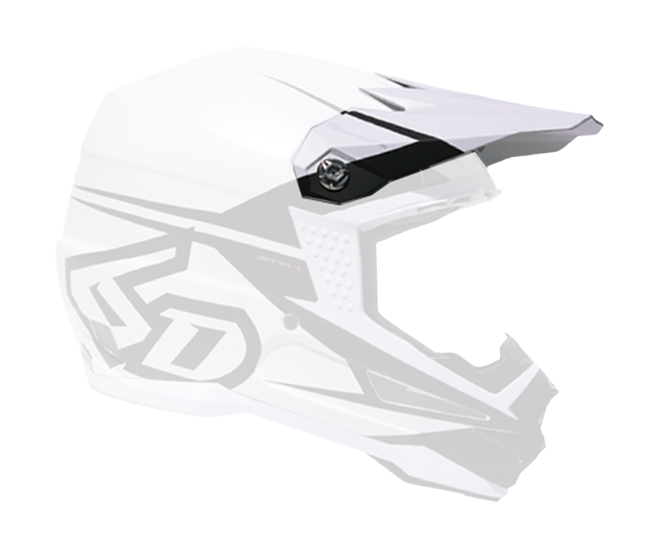 6D Helmet Visor ATR-1 V2 S2 - Matte White