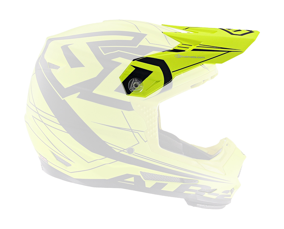 6D Helmet Visor ATR-2 Aero Mat - Neon Yellow