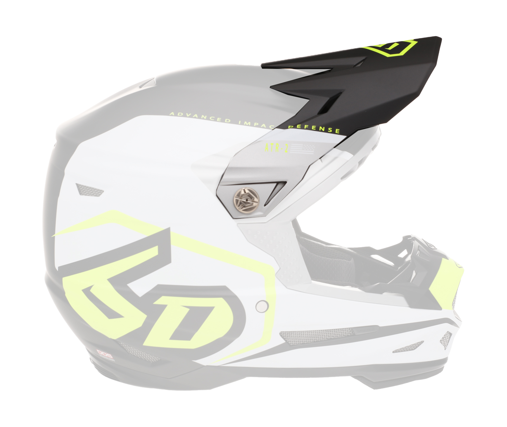 6D Helmet Visor ATR-2 Delta - Neon Yellow