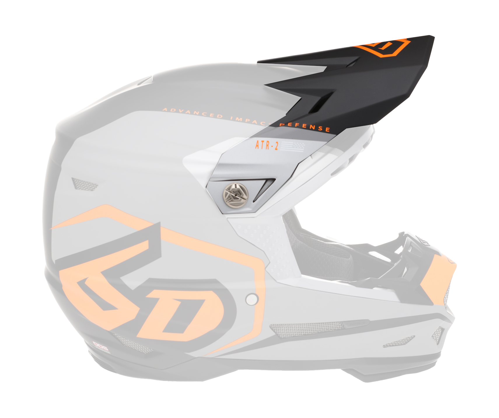 6D Helmet Visor ATR-2 Delta - Neon Orange
