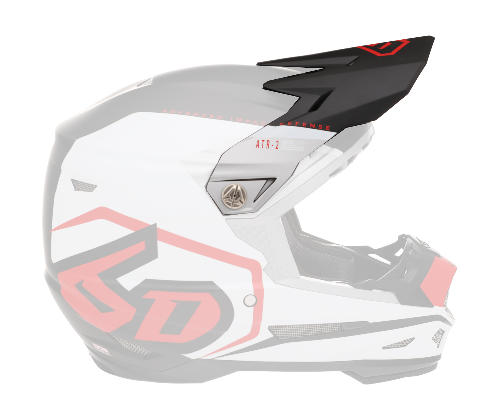 6D Helmet Visor ATR-2 Delta - Red