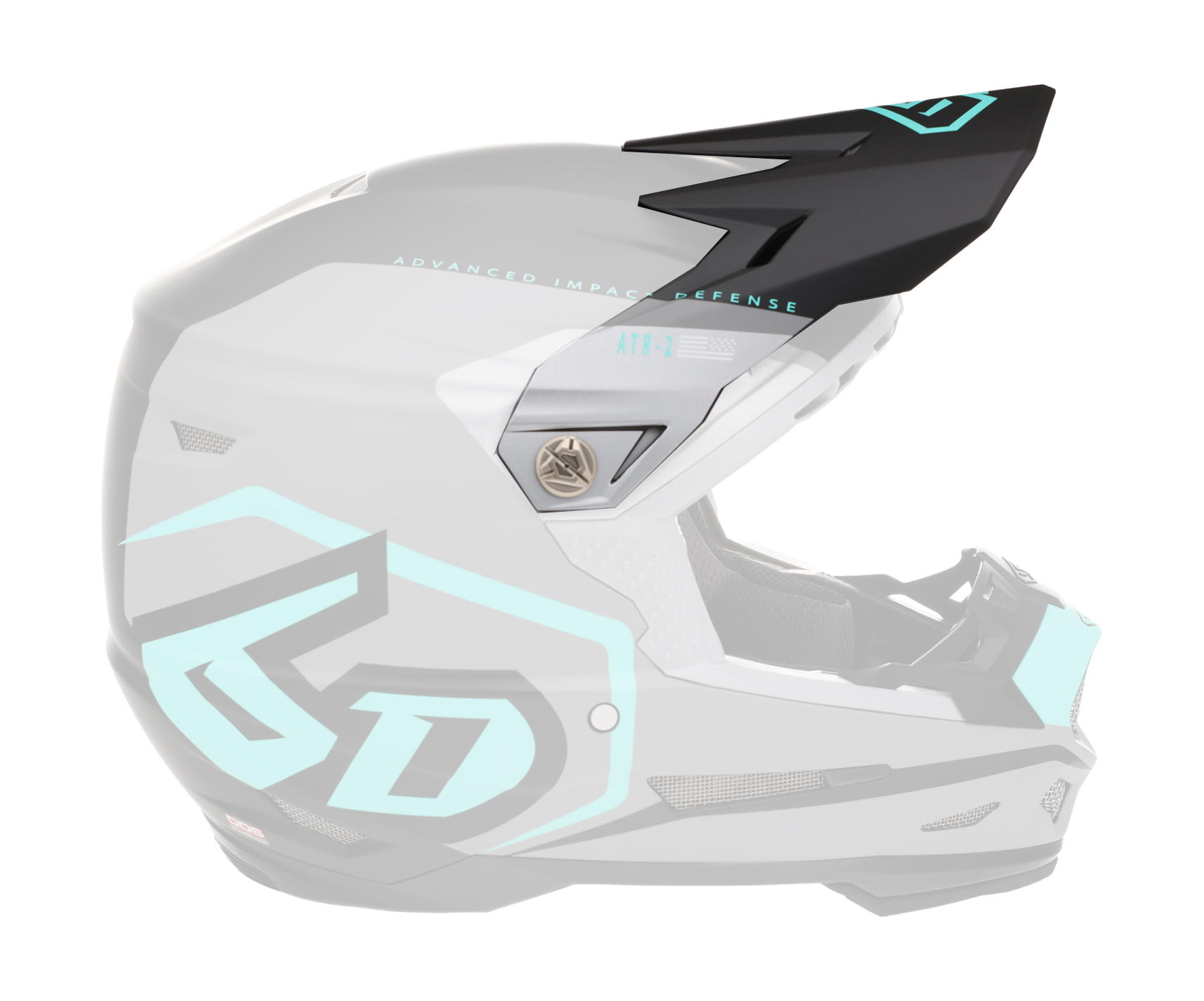 6D Helmet Visor ATR-2 Delta - Teal