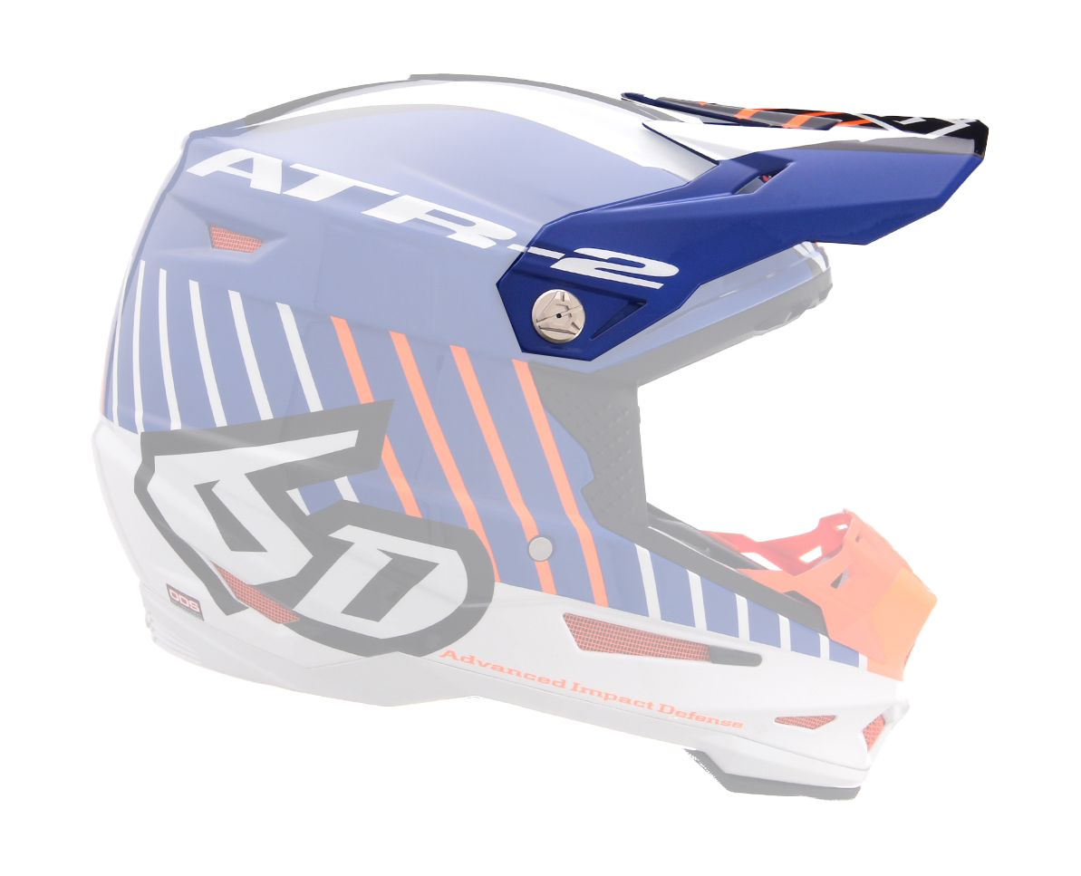 6D Helmet Visor ATR-2 Motion - Orange / Blue