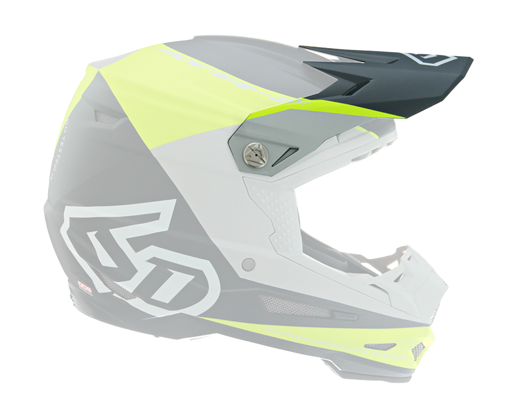 6D Helmet Visor ATR-2 Quadrant - Yellow / Black / Grey