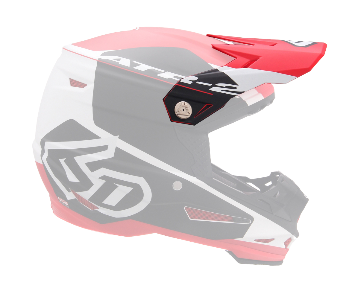 6D Helmet Visor ATR-2 Shadow - Red / Black