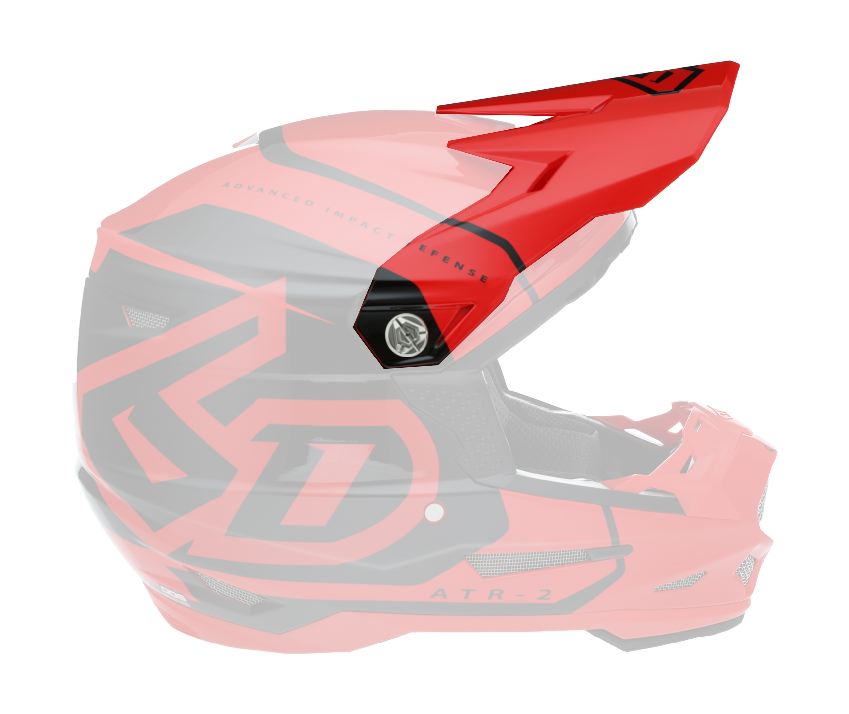 6D Helmet Visor ATR-2 Torque - Gloss Red