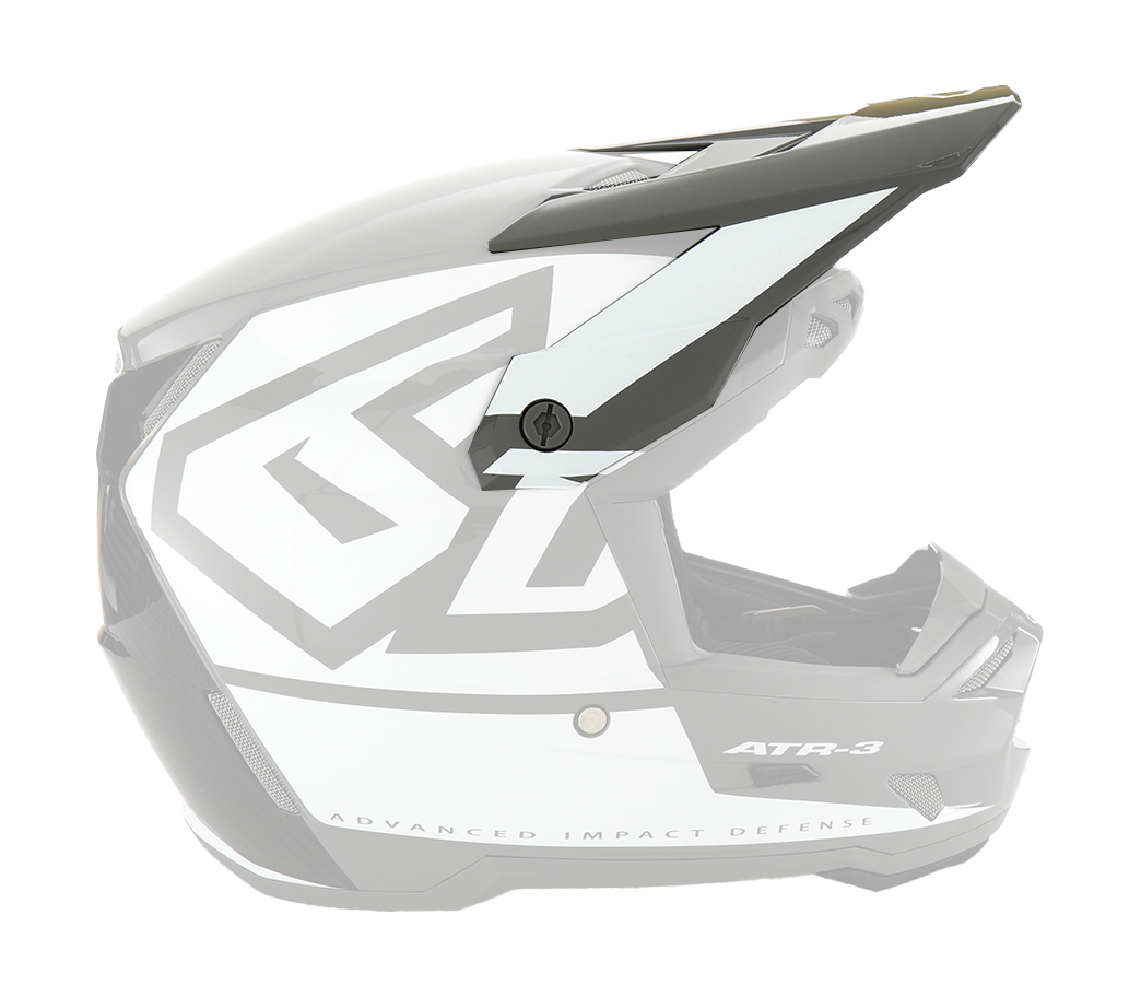 6D Helmet Visor ATR-3 Hex - White