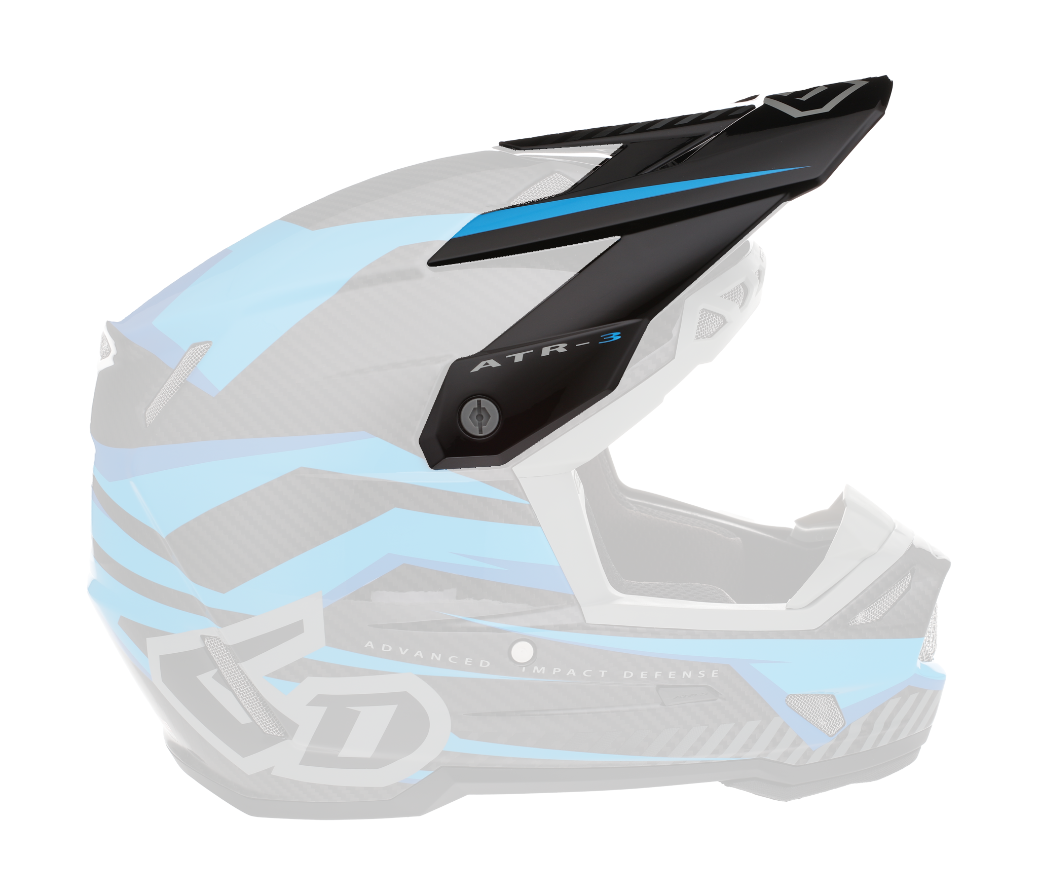 6D Helmet Visor ATR-3 Rival - Cyan