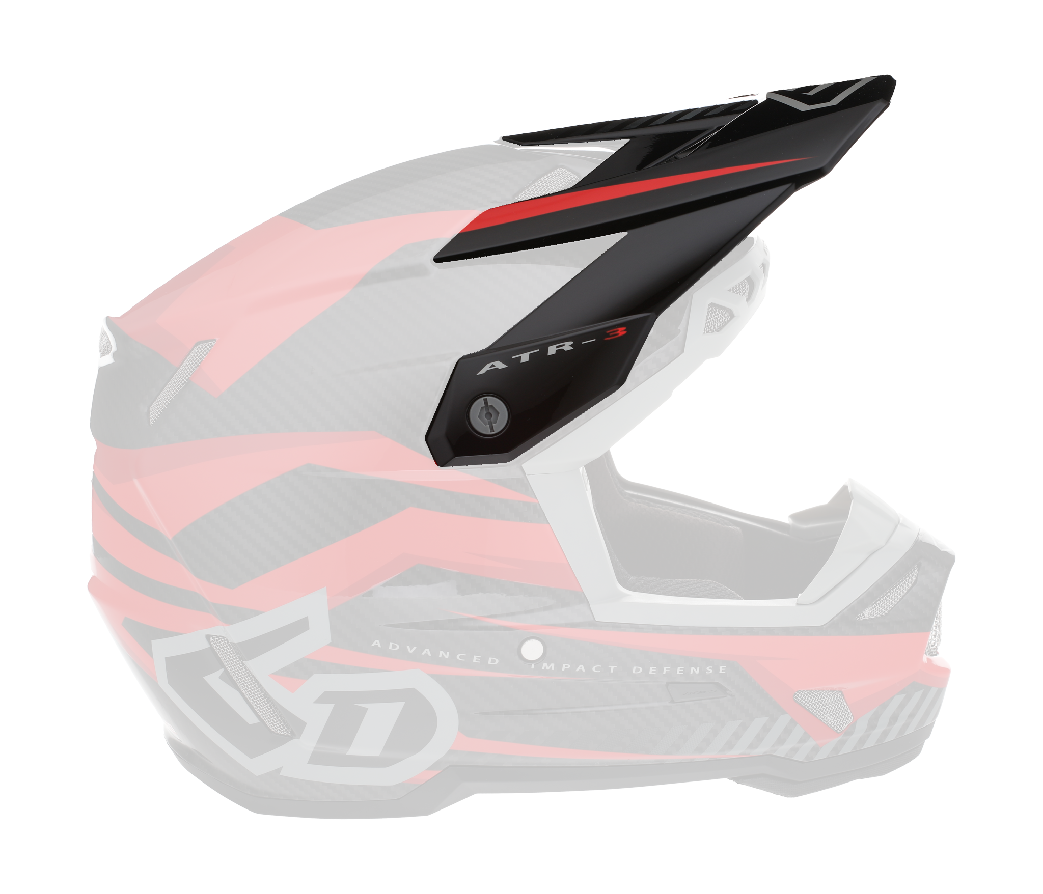 6D Helmet Visor ATR-3 Rival - Red