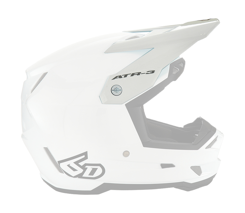 6D Helmet Visor ATR-3 Solid - Gloss White
