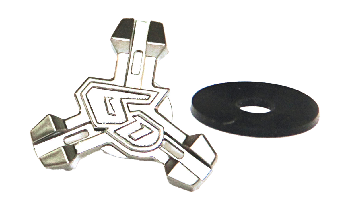 6D Helmet Visor Screw ATR/B - Chrome - Center