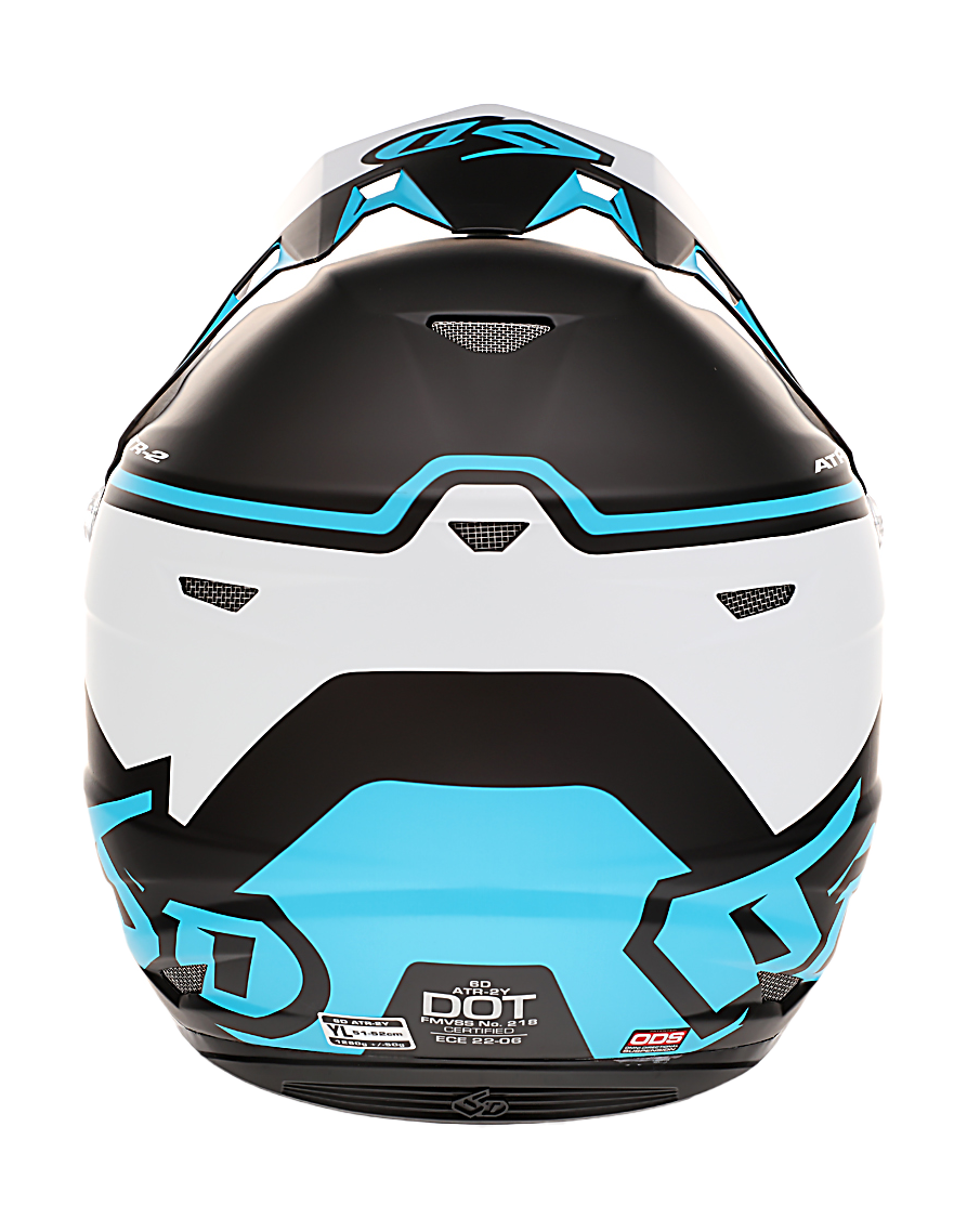 6D Youth Motocross Helmet ATR-2Y Drive - Cyan