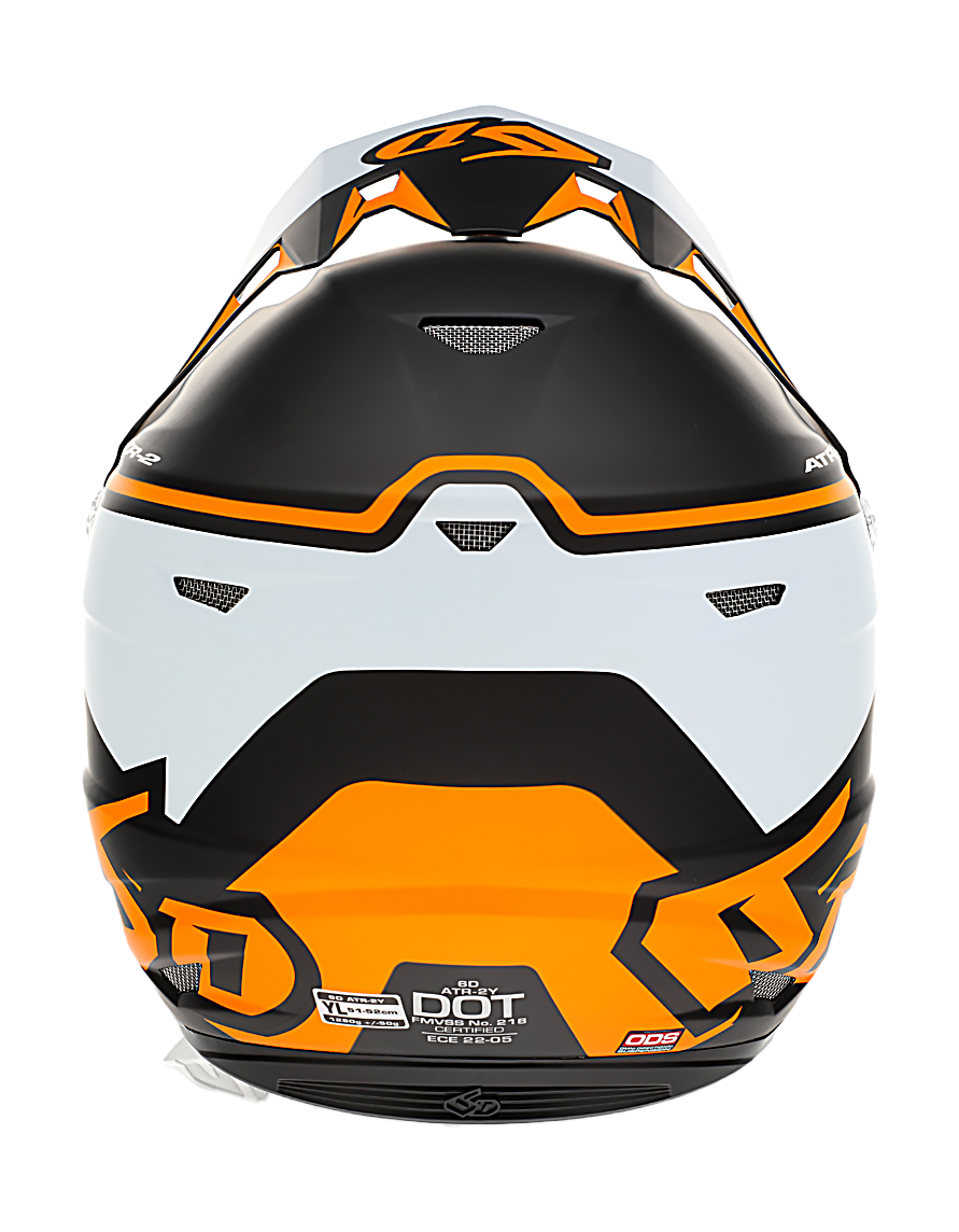 6D Youth Motocross Helmet ATR-2Y Drive - Neon Orange