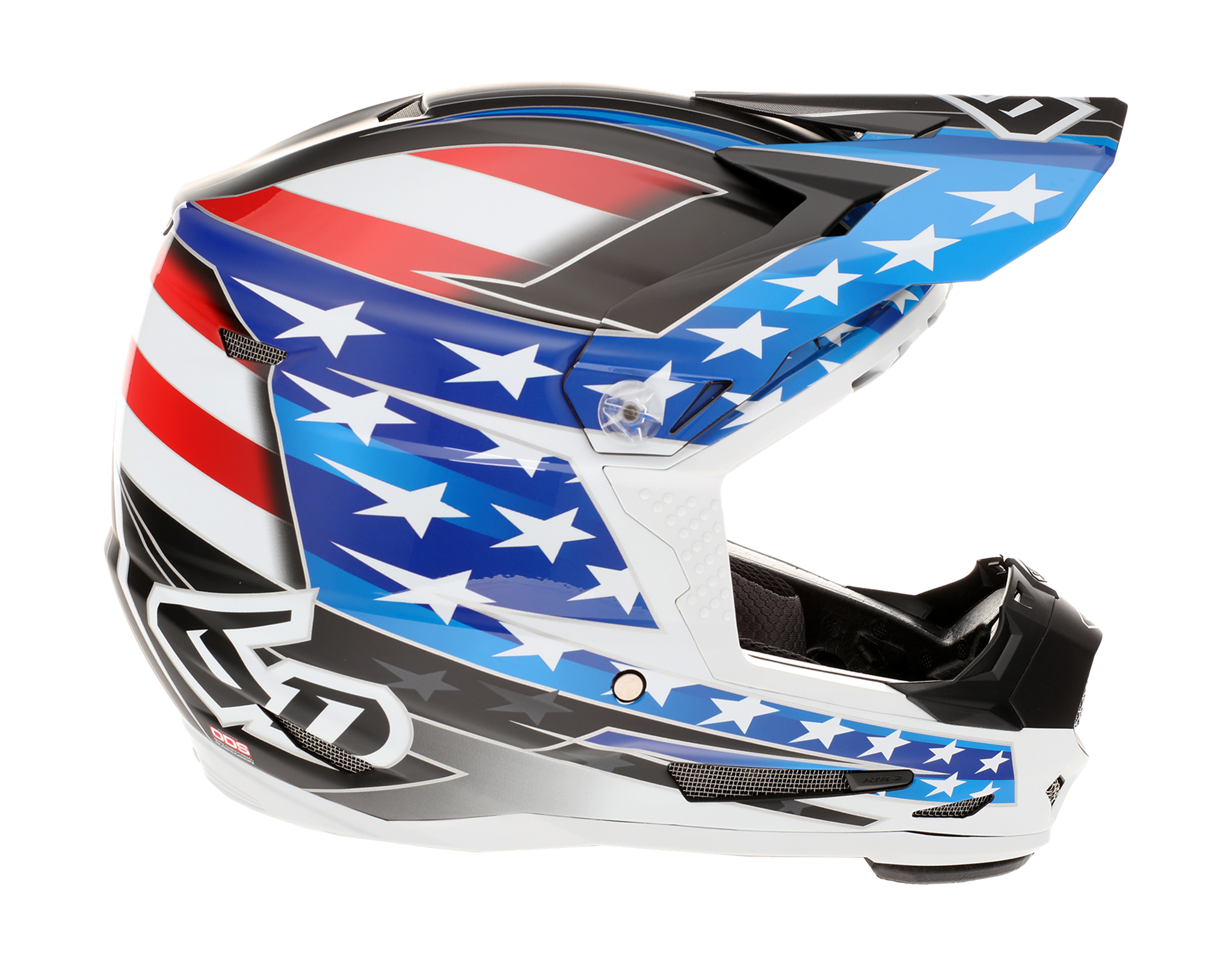 6D Youth Motocross Helmet ATR-2Y Super Patriot - Red / White / Blue