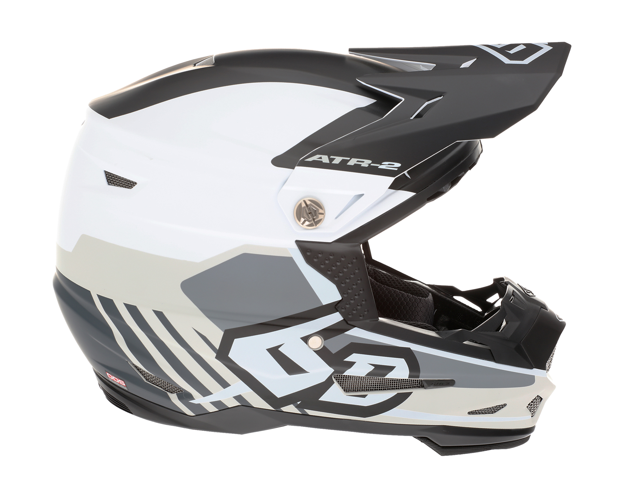 6D Youth Motocross Helmet ATR-2Y Target - White