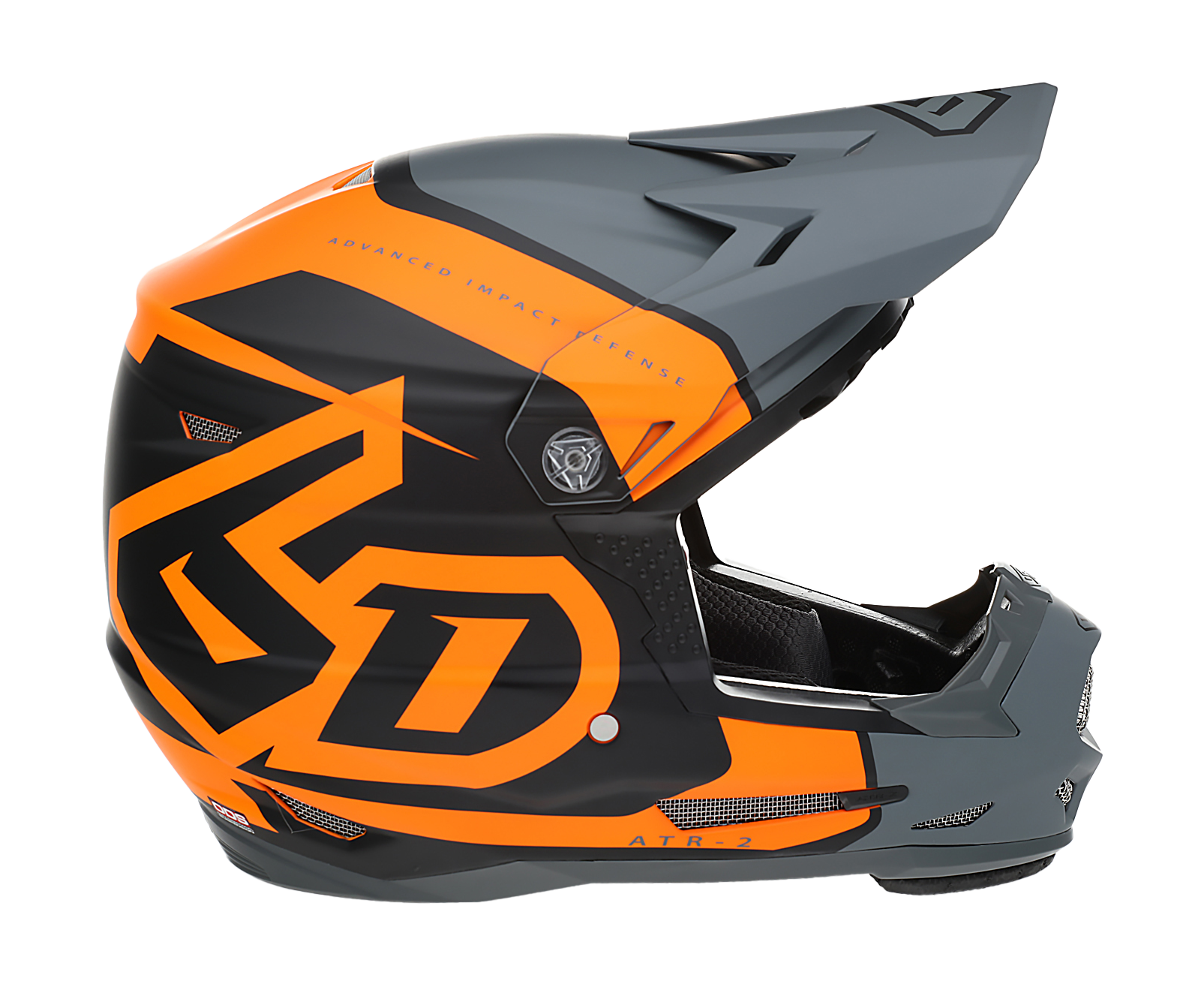 6D Youth Motocross Helmet ATR-2Y Torque - Matte Neon Orange