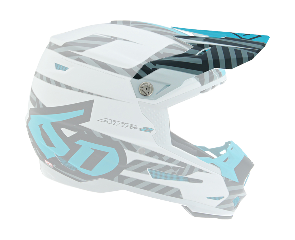 6D Youth Helmet Visor ATR-2Y Havoc - Electric Blue / White / Black