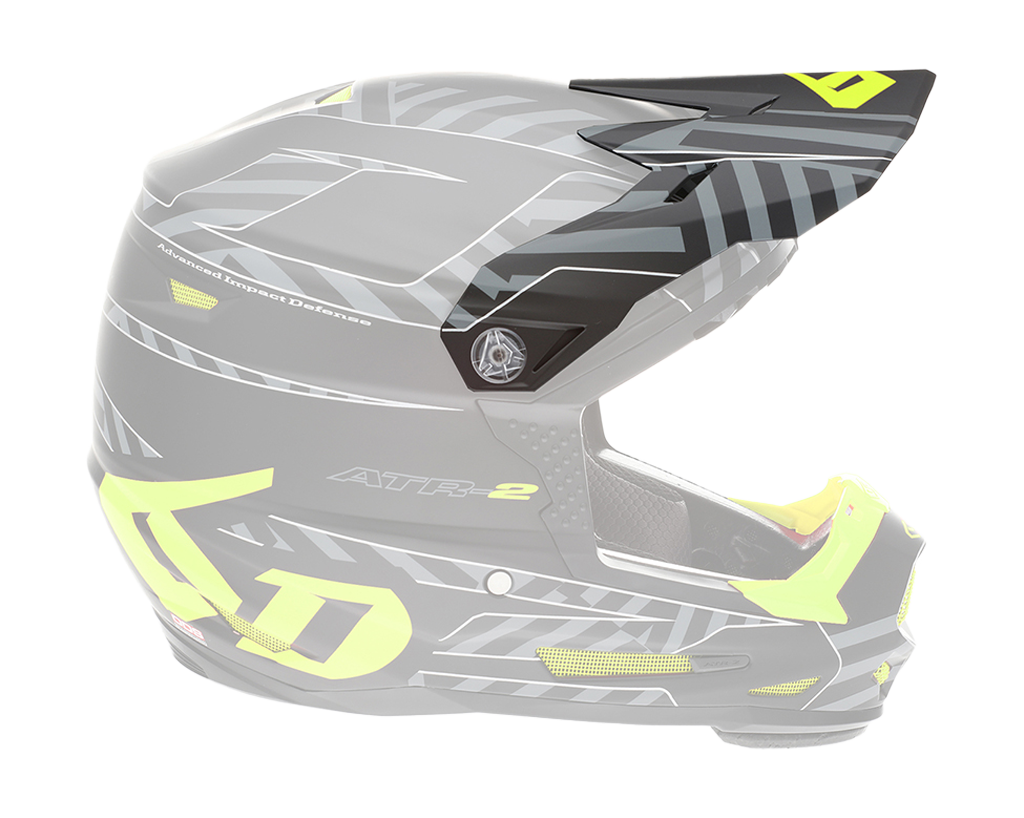 6D Youth Helmet Visor ATR-2Y Havoc - Neon Yellow / Black