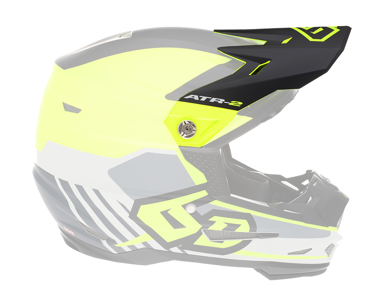 6D Youth Helmet Visor ATR-2Y Target - Neon Yellow