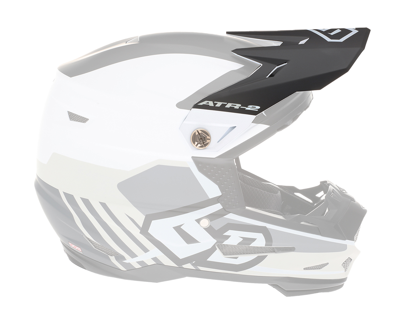 6D Youth Helmet Visor ATR-2Y Target - White