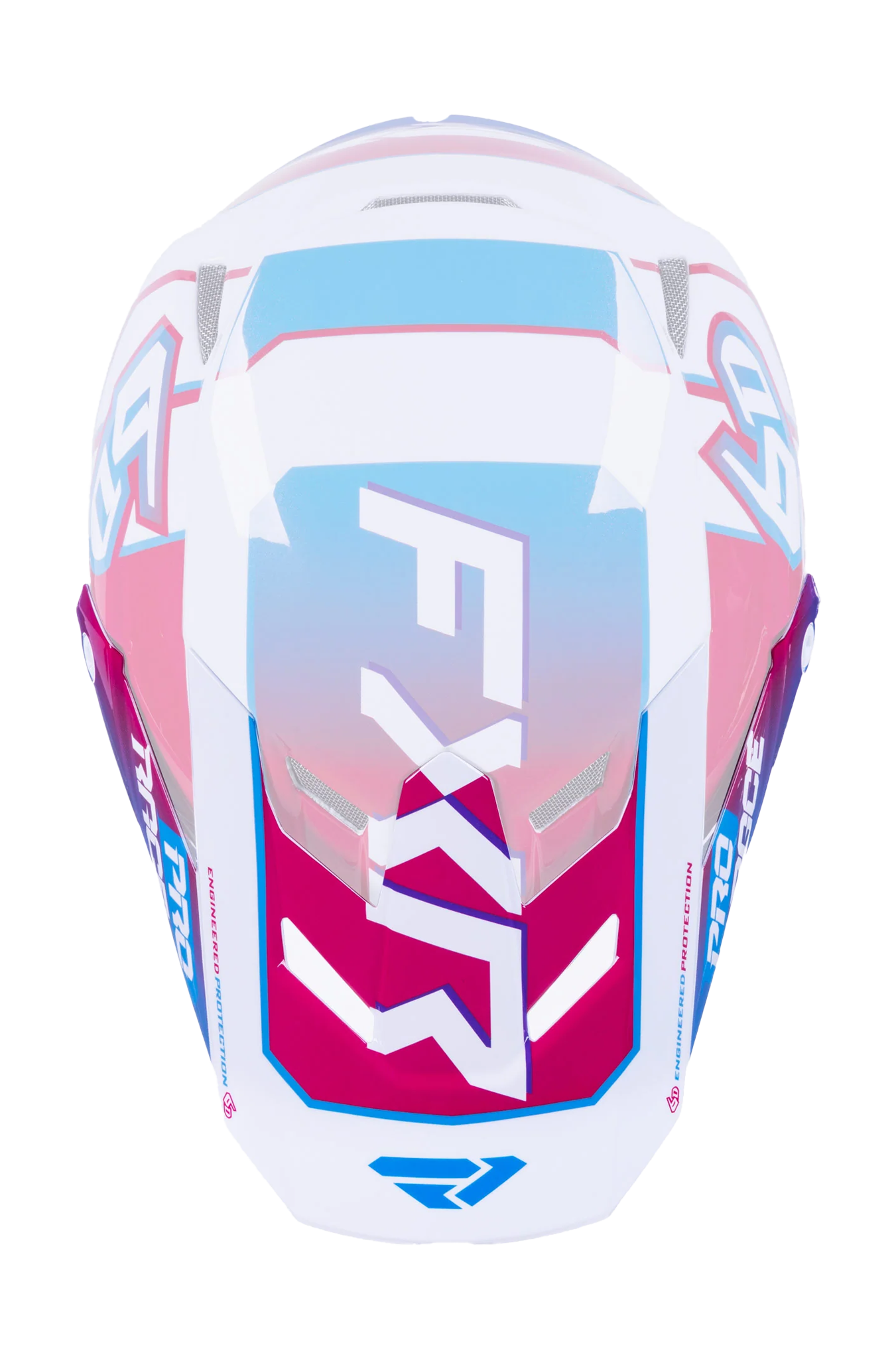 6D Youth Helmet Visor ATR-3Y FXR - Blue Razz / White