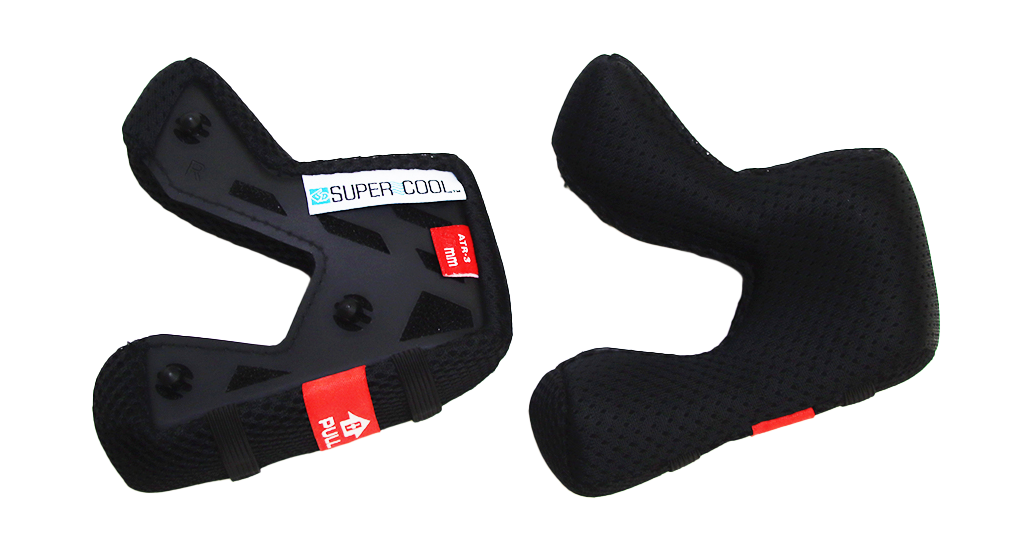 6D Cheek Pad Set ATR-3 Super Cool - Black