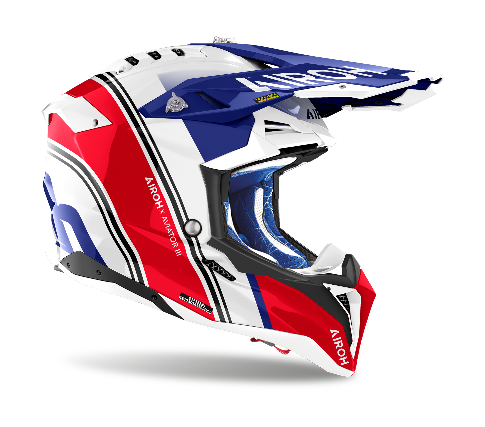 Airoh Motocross Helmet Aviator 3 Hima - Gloss Red
