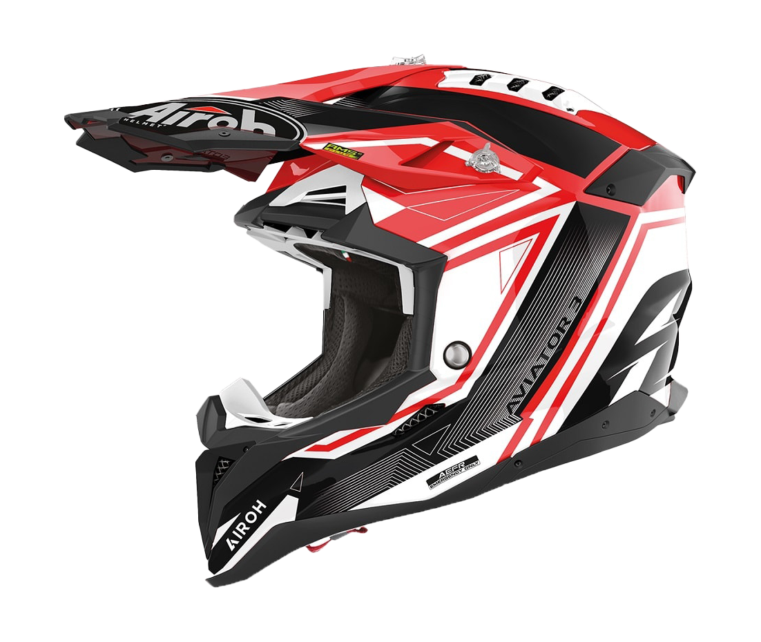 Airoh Motocross Helmet Aviator 3 League - Gloss Red