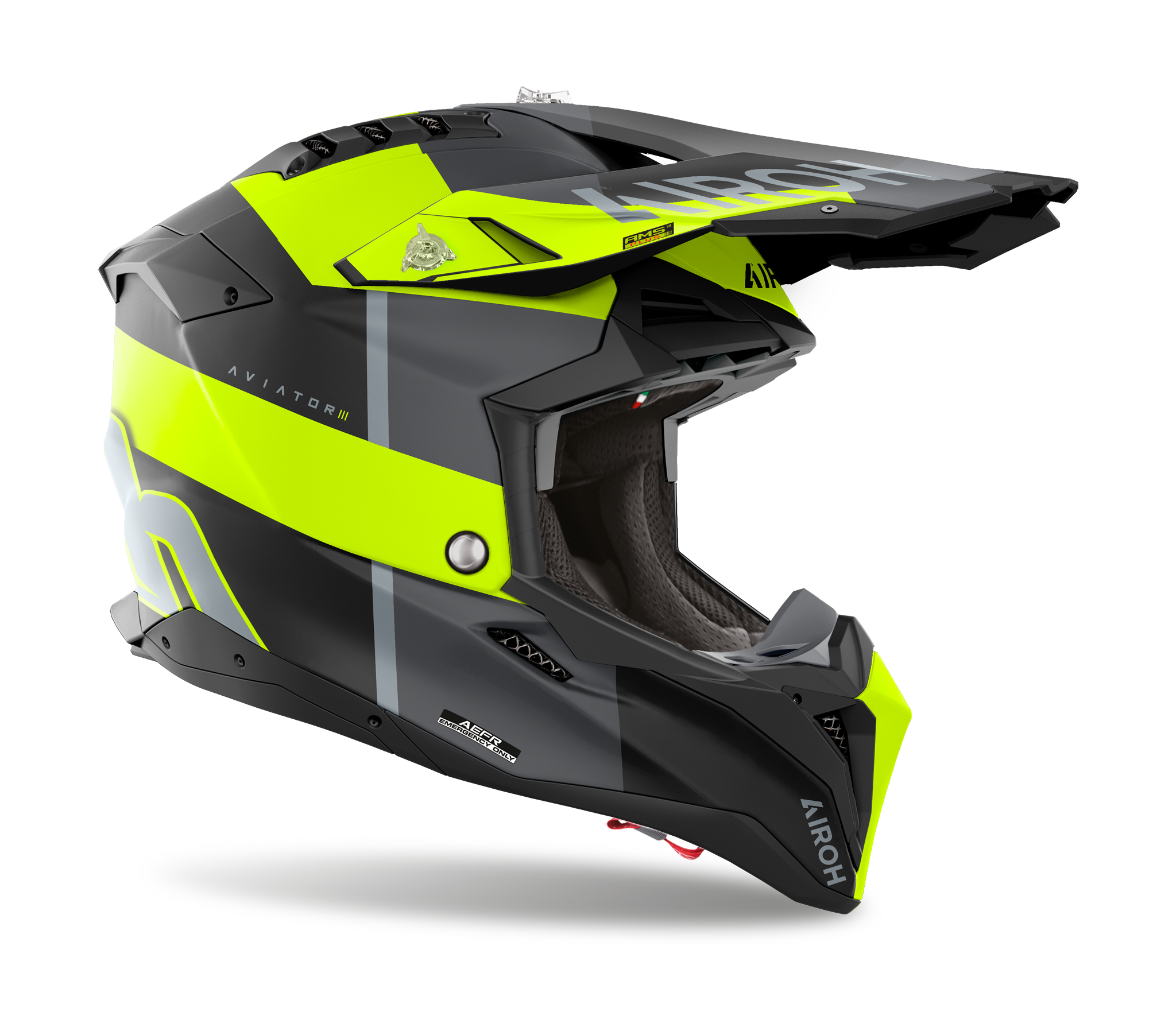 Airoh Motocross Helmet Aviator 3 Monarch - Matte Yellow