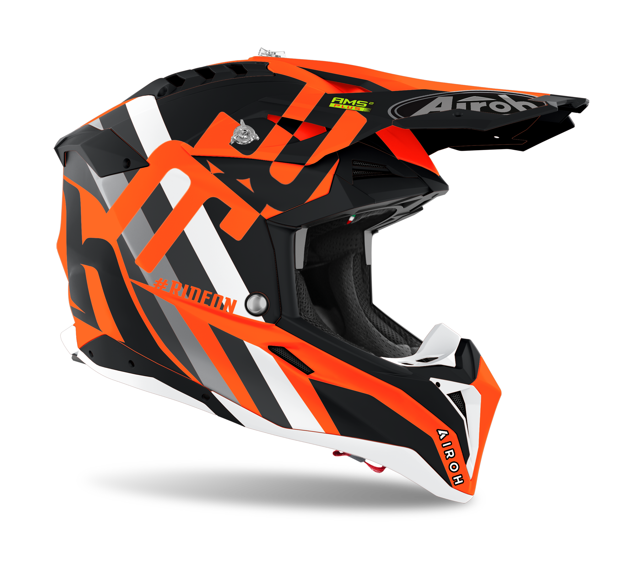 Airoh Motocross Helmet Aviator 3 Rainbow - Matte Fluo Orange