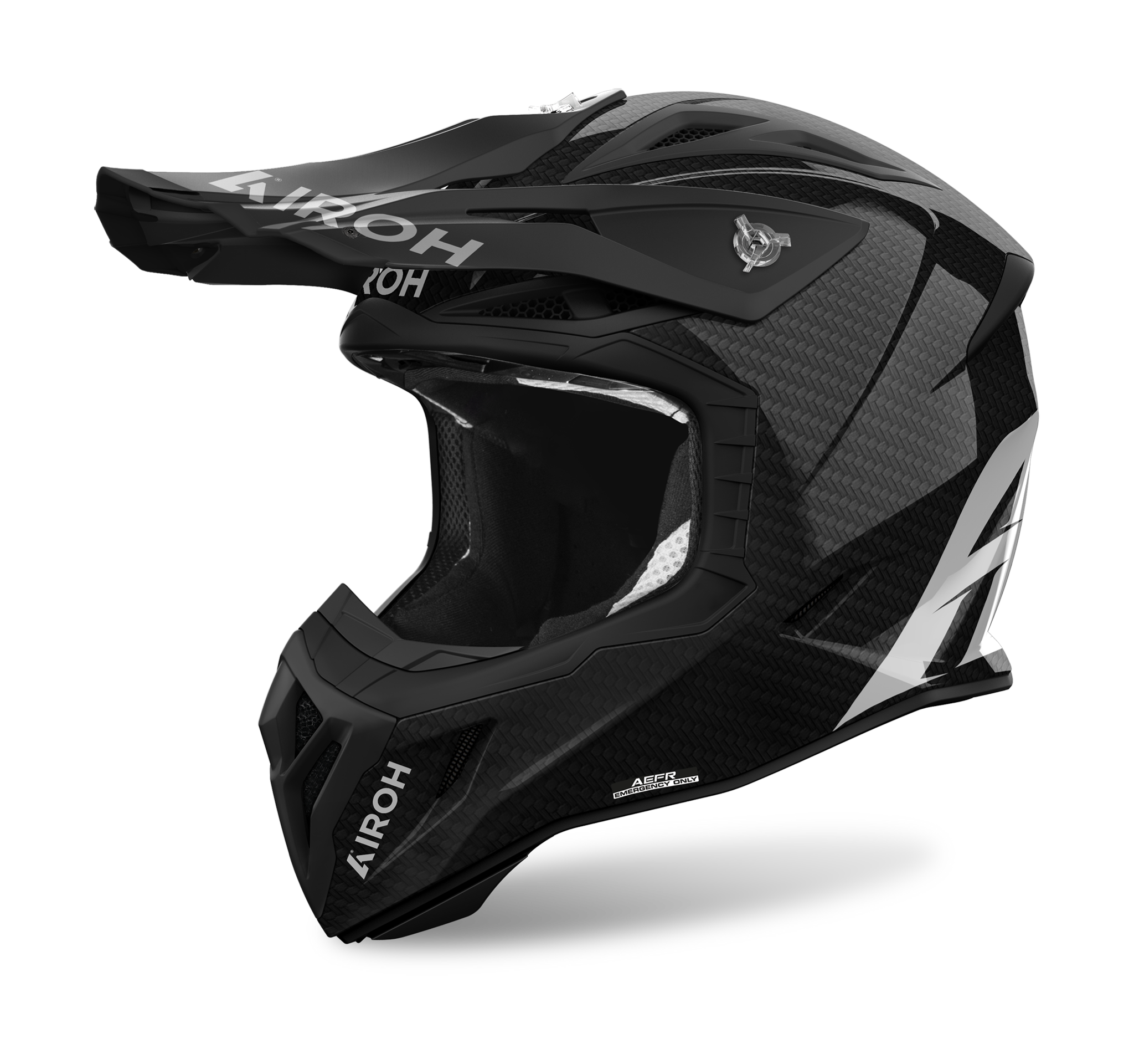 Airoh Motocross Helmet Aviator Ace 2 Carbon - Gloss Black