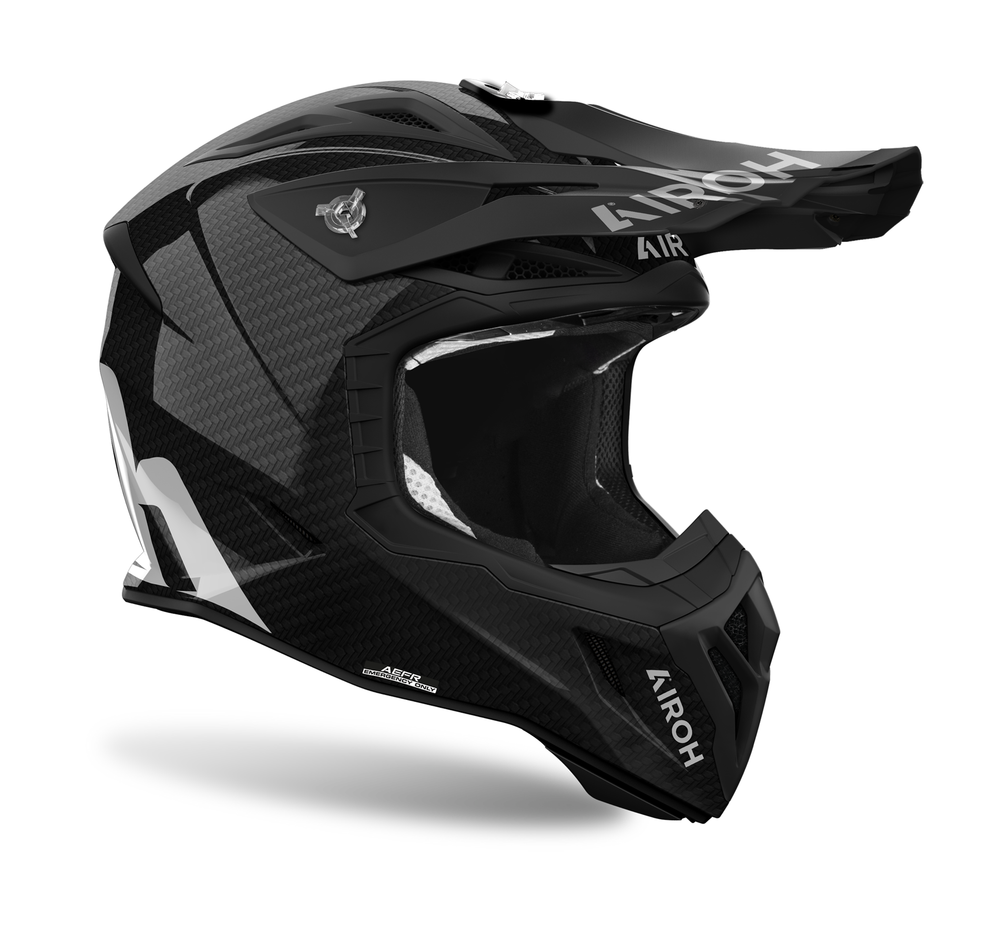 Airoh Motocross Helmet Aviator Ace 2 Carbon - Gloss Black