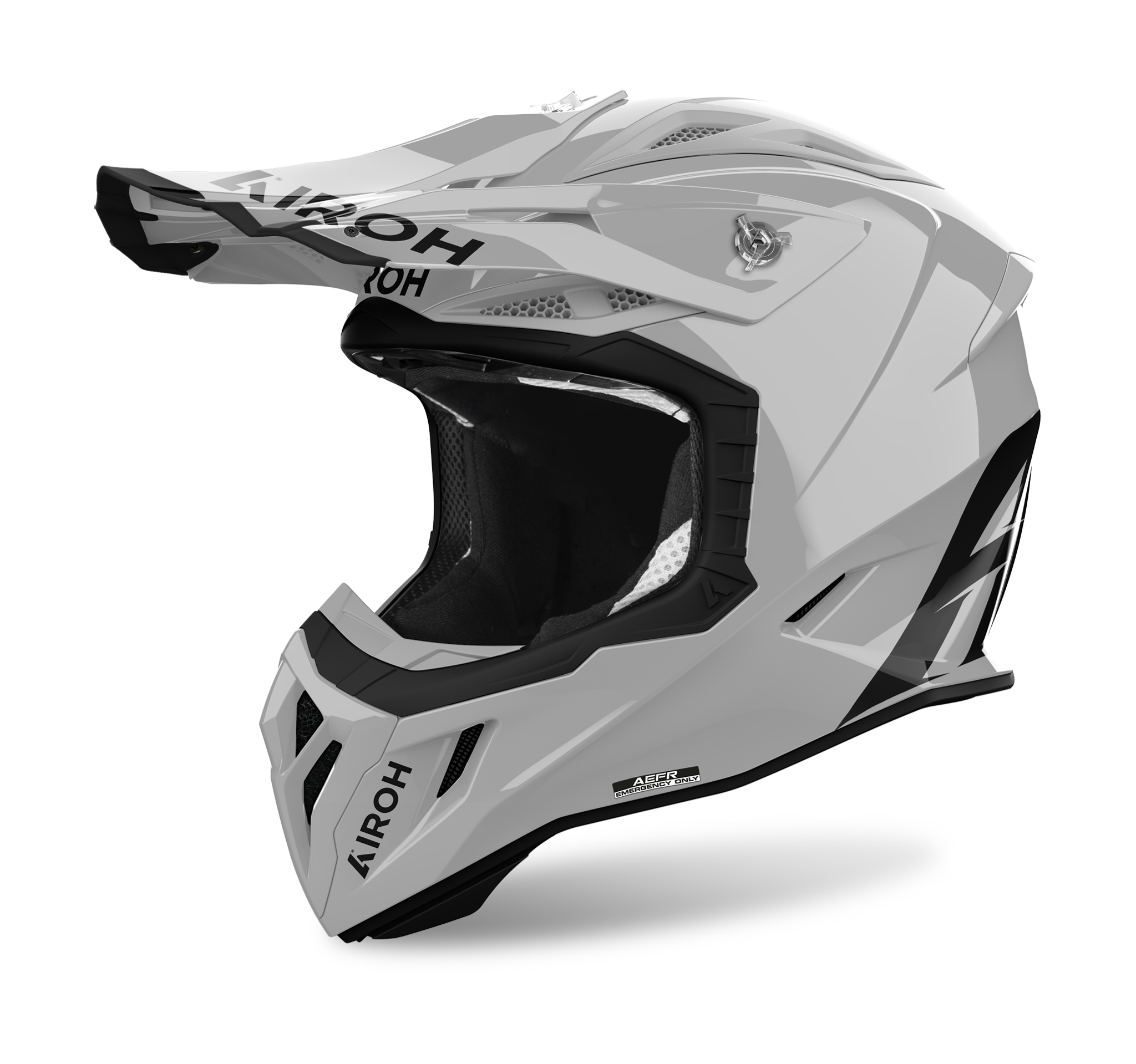 Airoh Motocross Helmet Aviator Ace 2 Color - Gloss Cement Grey