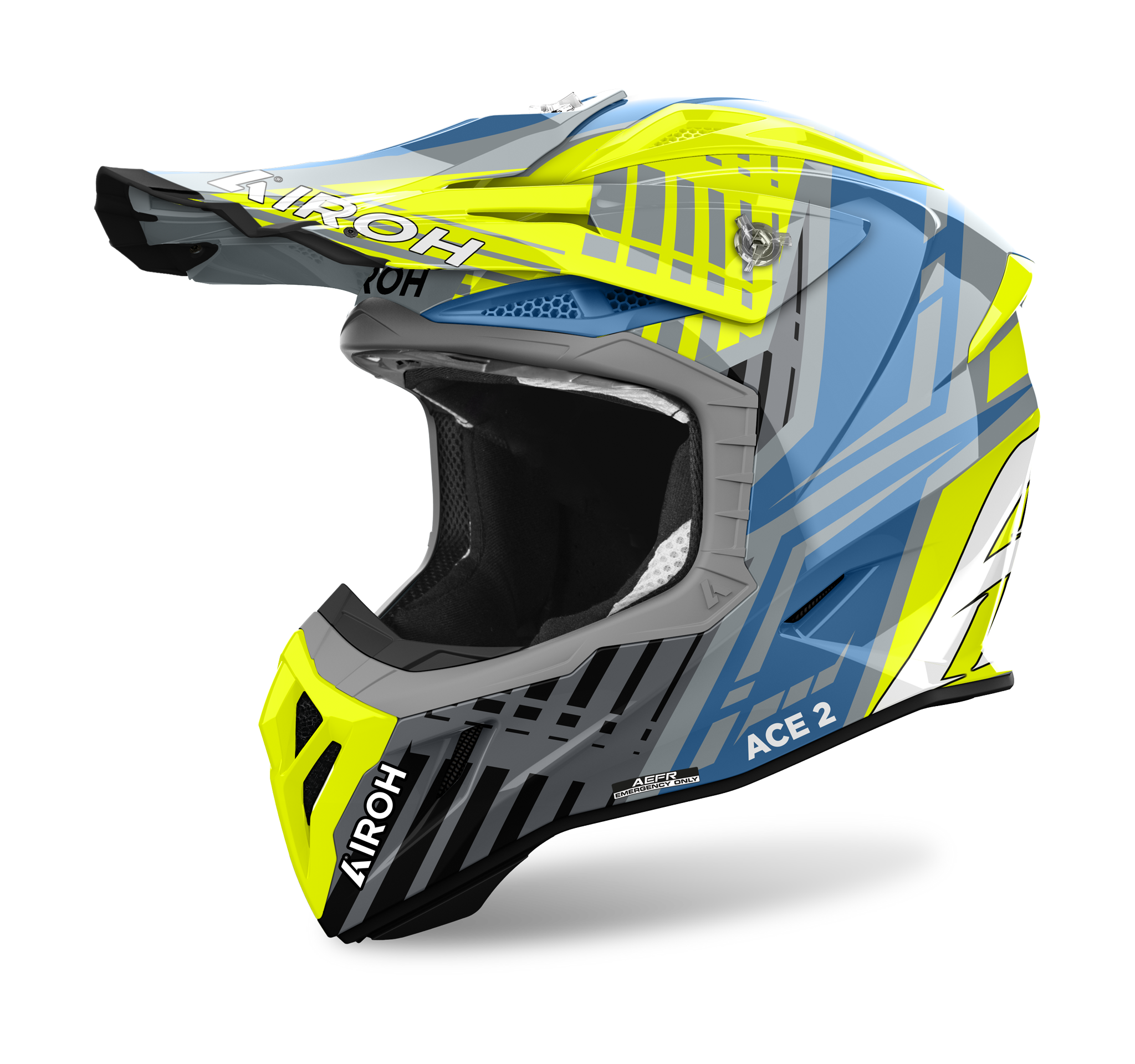 Airoh Motocross Helmet Aviator Ace 2 Proud - Gloss Yellow