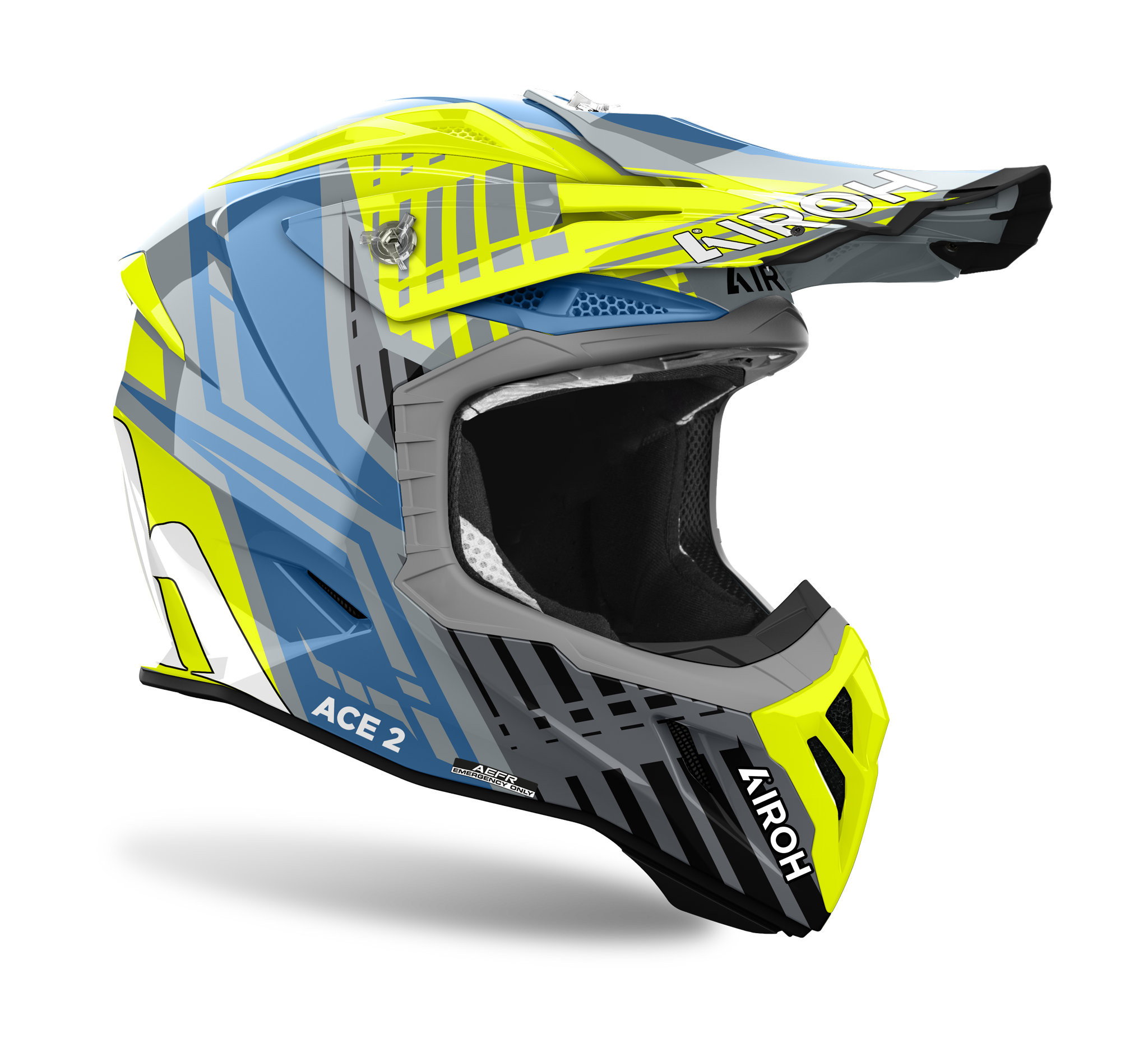 Airoh Motocross Helmet Aviator Ace 2 Proud - Gloss Yellow