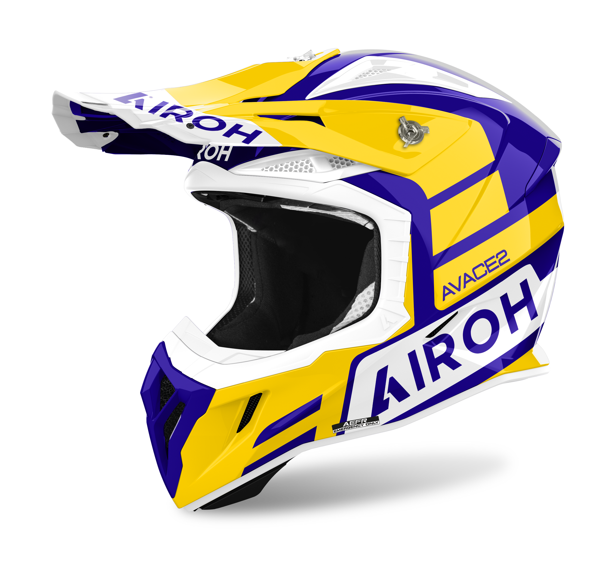 Airoh Motocross Helmet Aviator Ace 2 Sake - Gloss Yellow