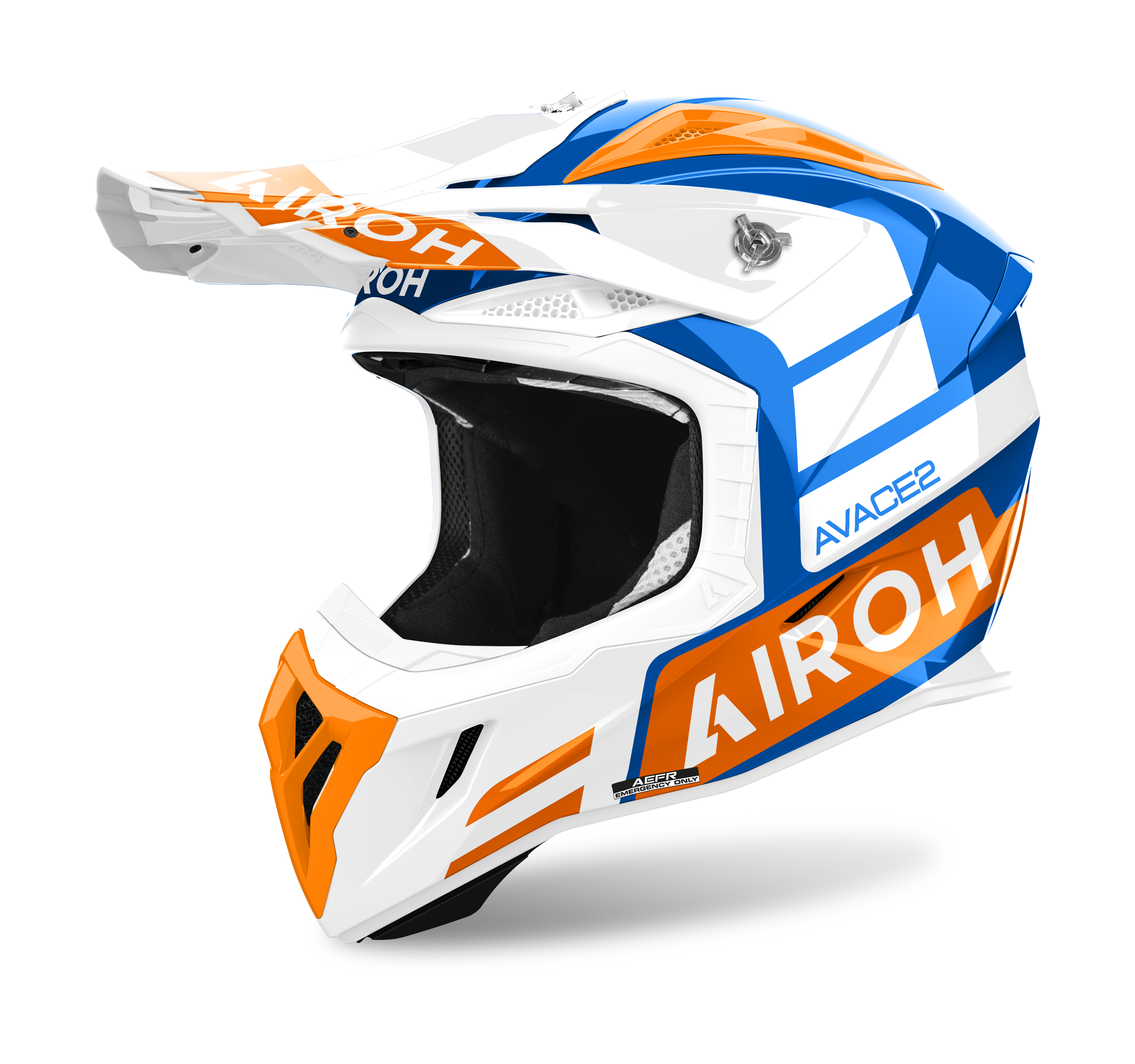 Airoh Motocross Helmet Aviator Ace 2 Sake - Gloss Orange