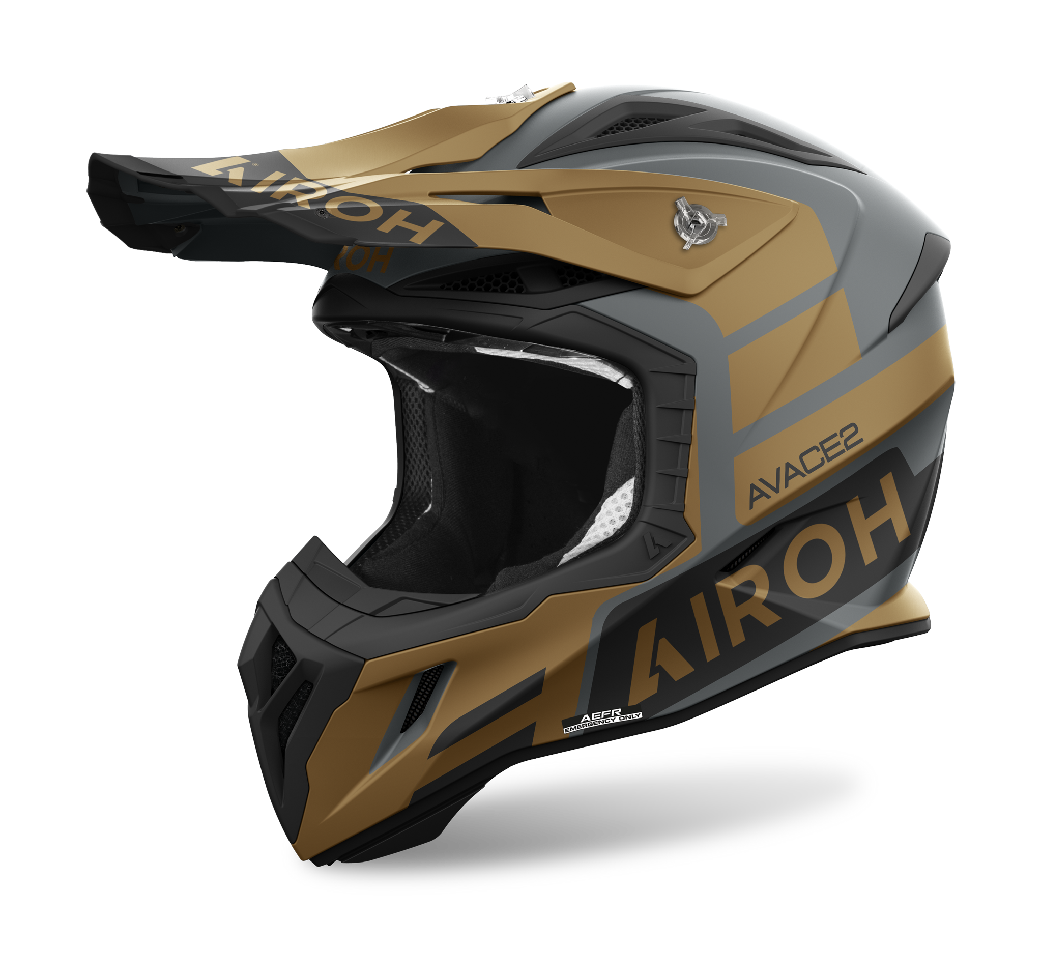 Airoh Motocross Helmet Aviator Ace 2 Sake - Matte Gold