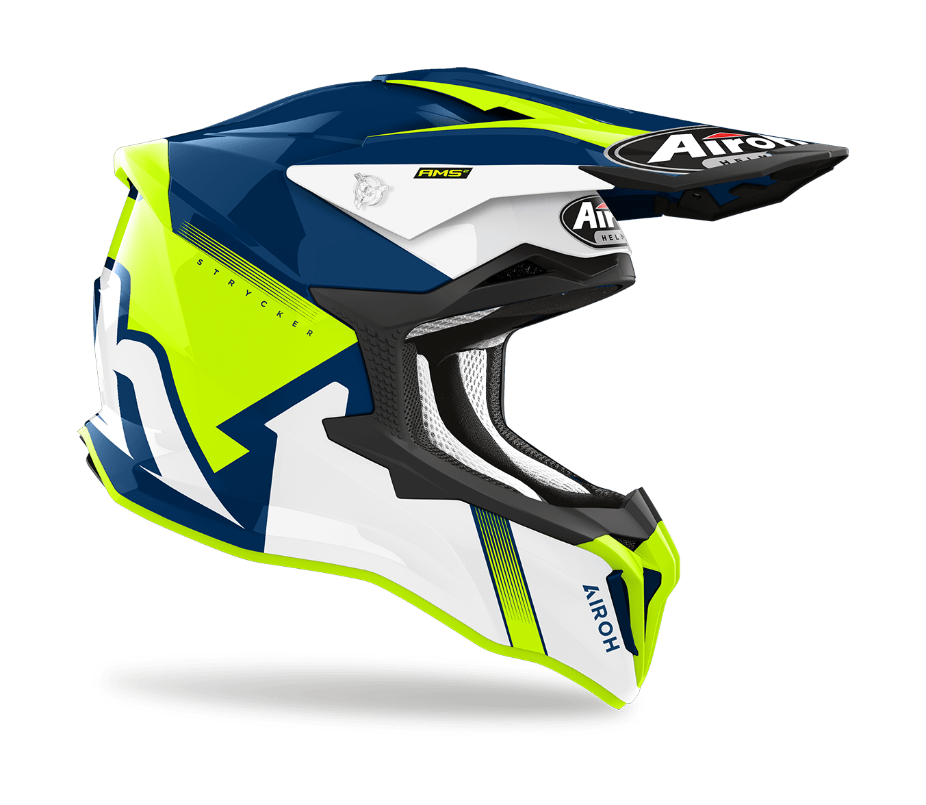 Airoh Motocross Helmet Strycker Blazer - Gloss Yellow