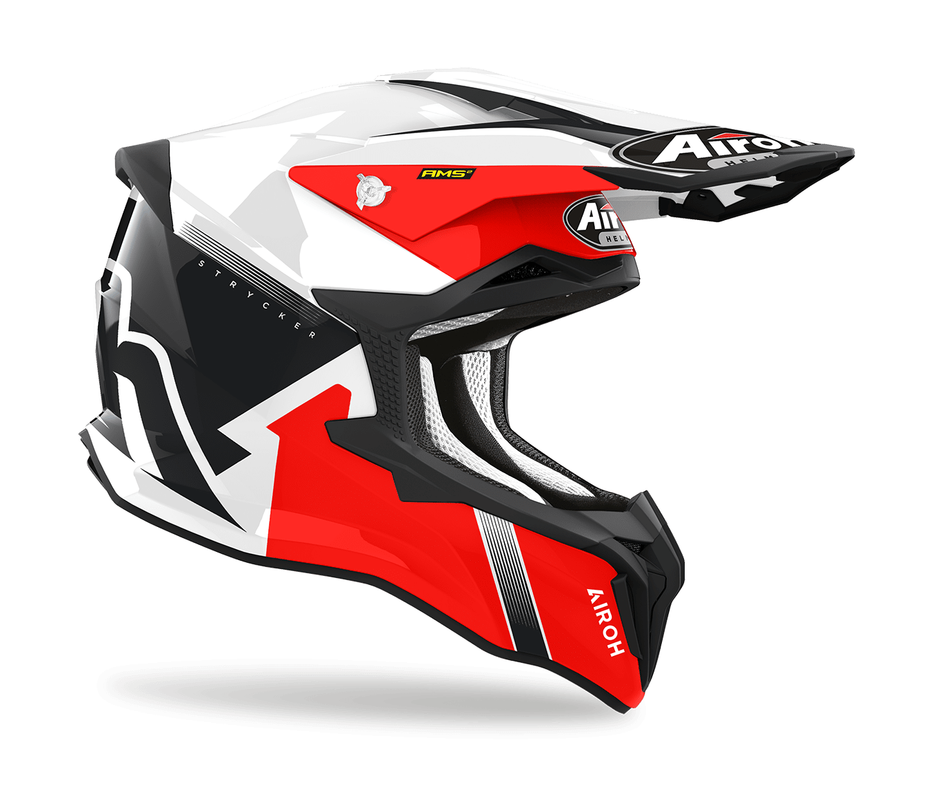 Airoh Motocross Helmet Strycker Blazer - Gloss Red