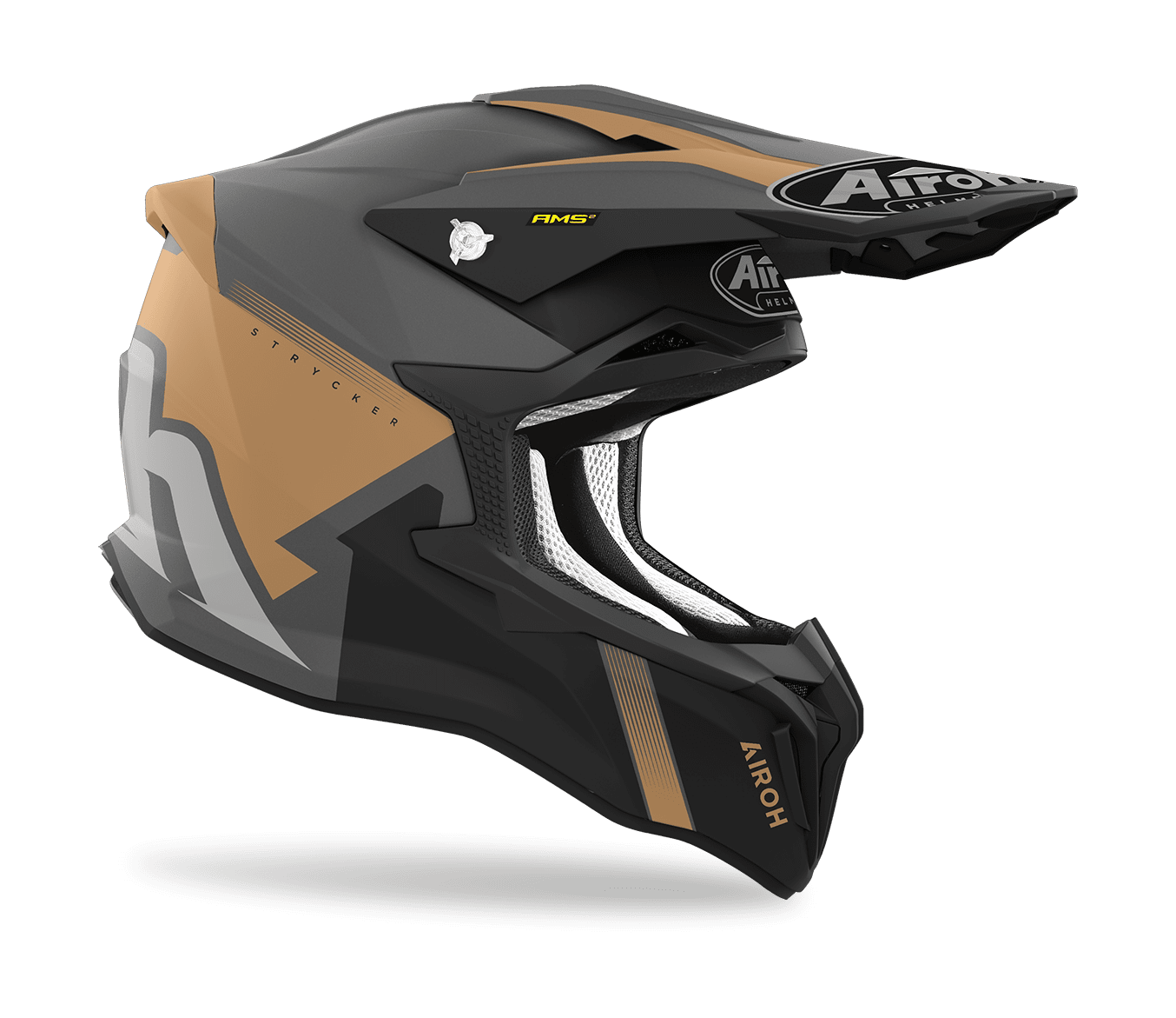 Airoh Motocross Helmet Strycker Blazer - Matte Gold
