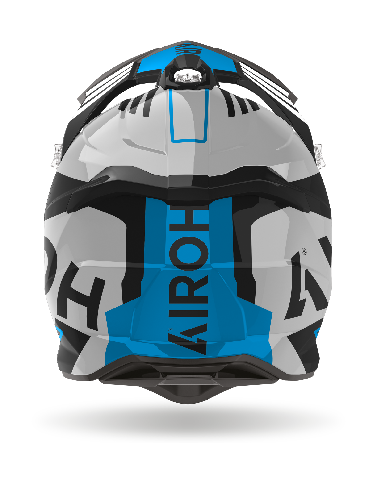 Airoh Motocross Helmet Strycker Brave - Gloss Blue / Grey