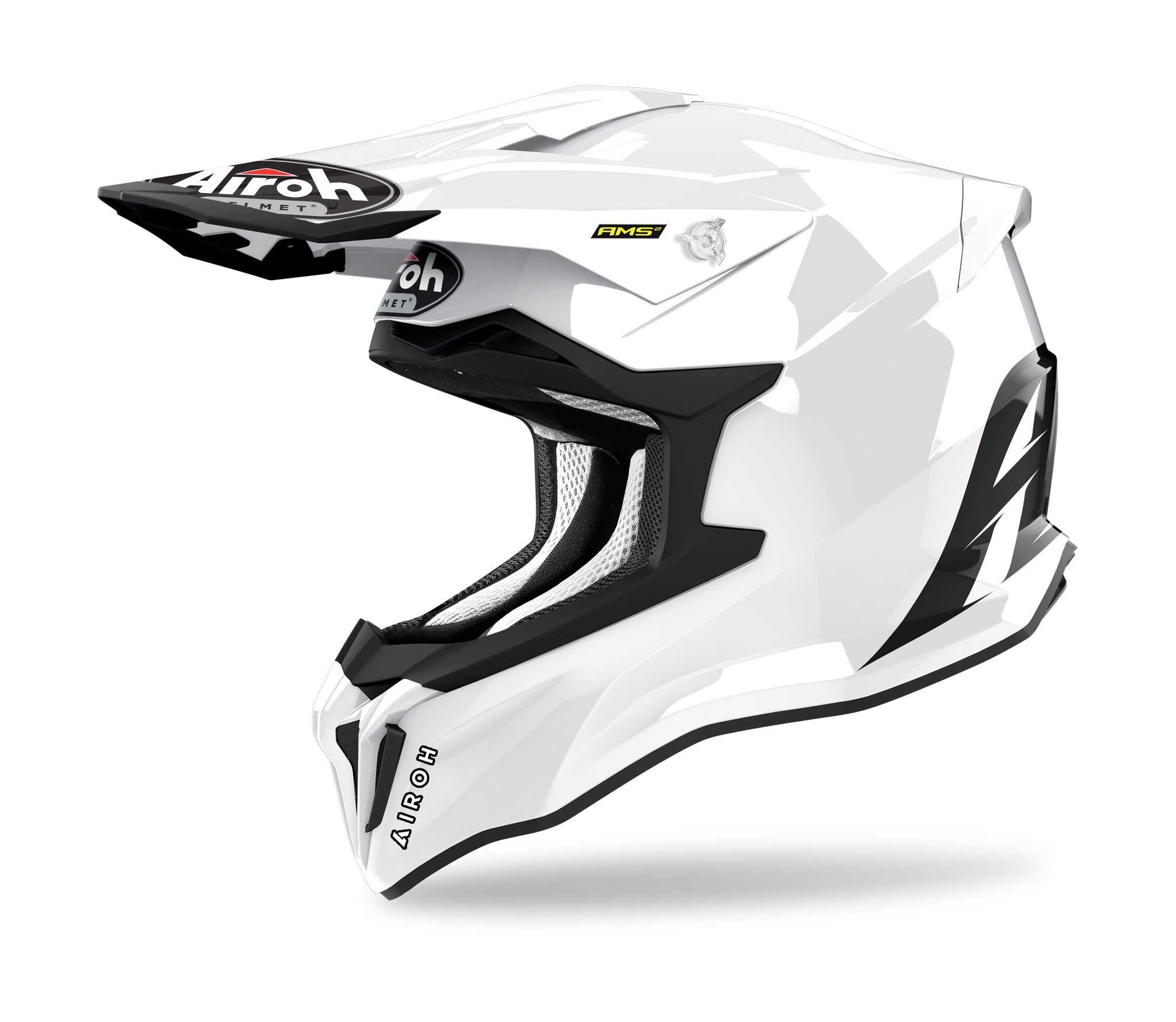 Airoh Motocross Helmet Strycker Color - Gloss White