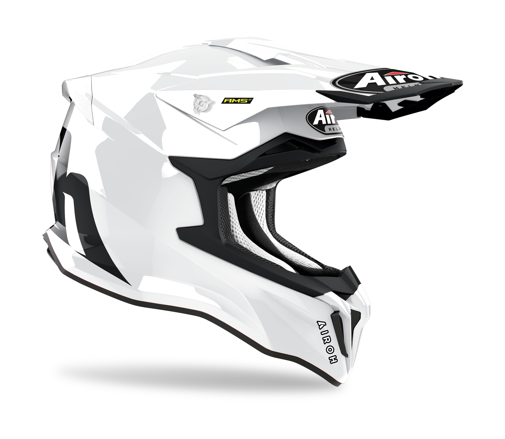 Airoh Motocross Helmet Strycker Color - Gloss White