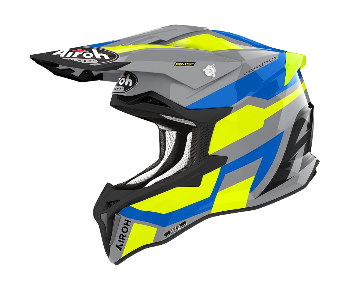 Airoh Motocross Helmet Strycker Glam - Gloss Yellow